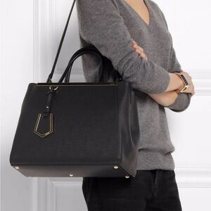 Fendi 2Jours Medium Leather handbag